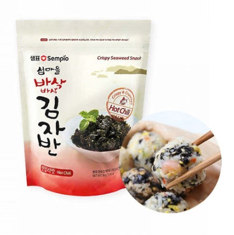 GimJaban- seaweed Crispy flakes chilly 50g - Hrskave morske alge s ukusom čilija za grickanje 50g