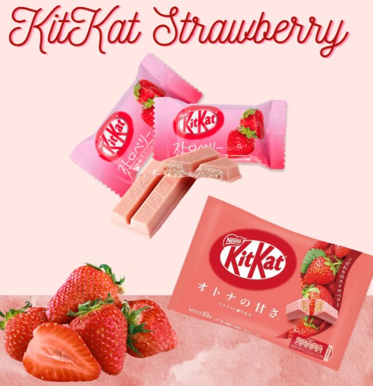 Kitkat Wafer Bar Strawberry 124,3g (10 pcs)