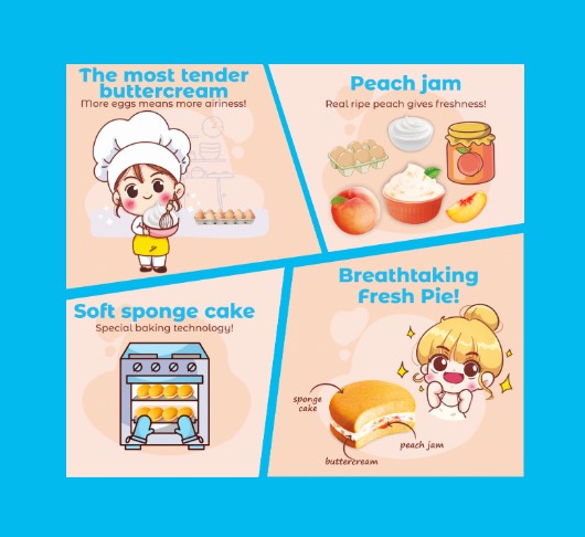 FRESH PIE PEACH (12*25G) 300G -Mekani biskvit s kremastim punjenjem od breskve 300g