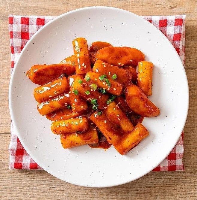 Korean Rice Cake Tteokbokki Topokki 600g | Gluten Free & Vegan Friendly (PACK 1, Stick cake - 4packs x 150g)