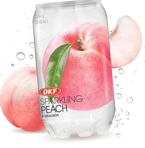 OKF Sparkling drink Peach 350ml