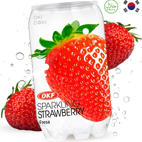 OKF Sparkling drink Strawberry 350ml