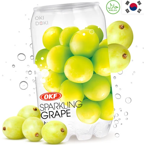 OKF Sparkling drink Green Grape 350ml