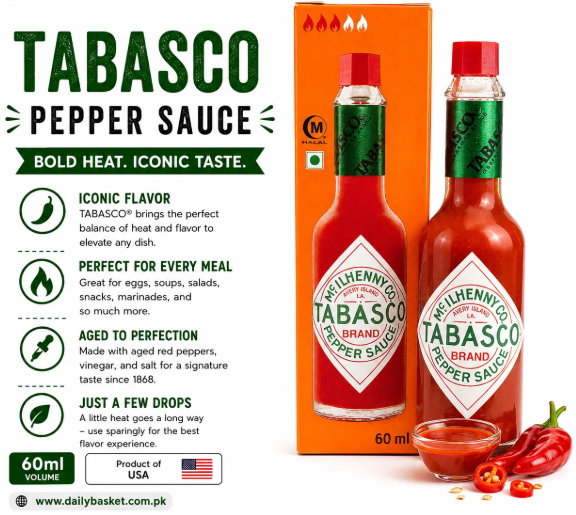 Mc.Ilhenny Co. Tabasco Sauce 60ml - McIlhenny Co. Tabasco Ljuti Sos Od Crvene Paprike 60ml