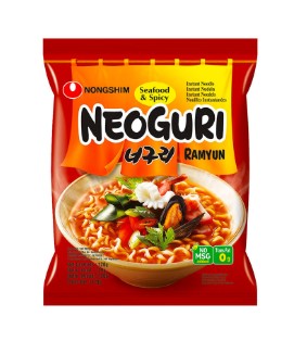 Nongshim-Neoguri ramyun Hot 120g-Neoguri ljuta supa sa rezancima plodovima mora 120g