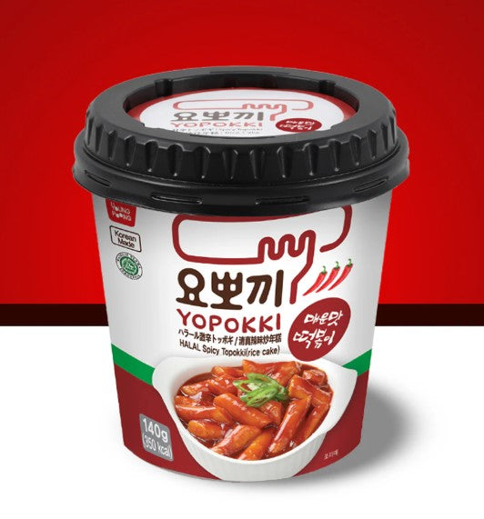 YOPPOKI Hot & Spicy Tteokbokki -Ljuti pirincani kolaci yopokki topokki 140g