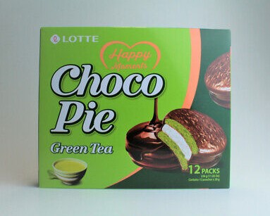 Lotte čokoladna pita - green tea 336g (12 packs)