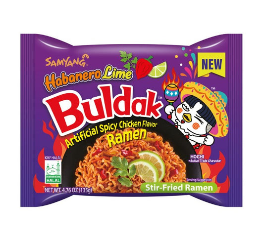 Samyang Buldak Bokkeummyun Hot Chicken Flavour Ramen - Habanero Lime 135g