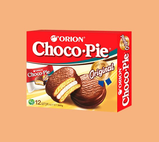 CHOCO PIE ORIGIN (12*30G) 360G -Mekani biskvit s penastim punjenjem preliven kakao glazurom 360g