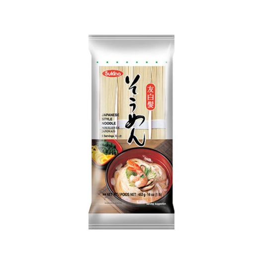 Tomoshiraga Thin Noodle 453g - Tanki beli pšenični rezanci 453g