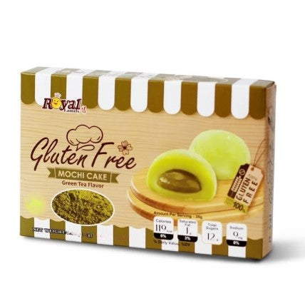 Royal Mochi Cake Green Tea Gluten Free 210g - Pirinčani kolač bez glutena s kremastim punjenjem sa ukusom zelenog čaja 210g
