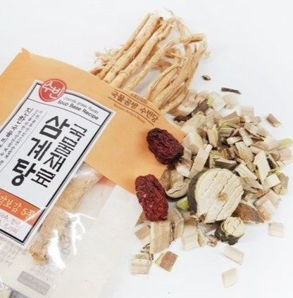 Samgyetang (ginseng chicken soup) ingredients 70g