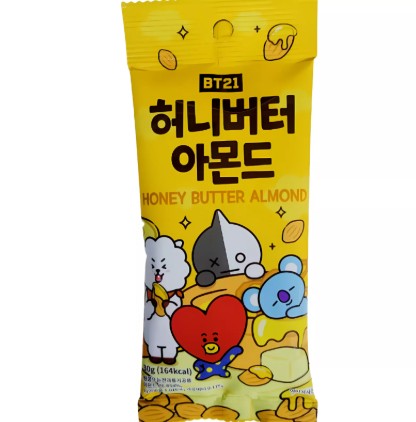 LINE BT21 Yellow Honey Almond 30g