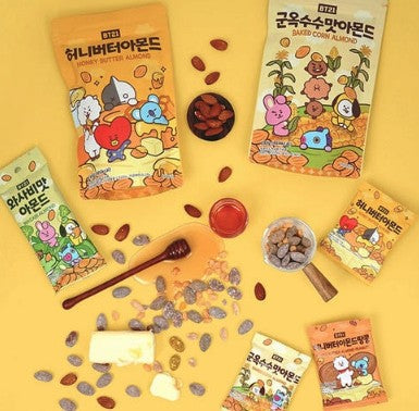LINE BT21 Yellow Honey Almond 30g