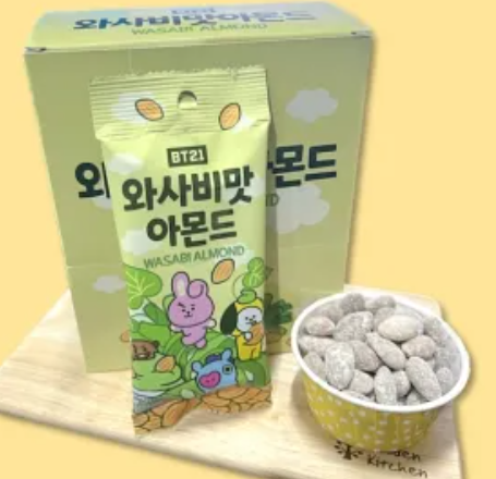 LINE BT21 Wasabi Almond 30g