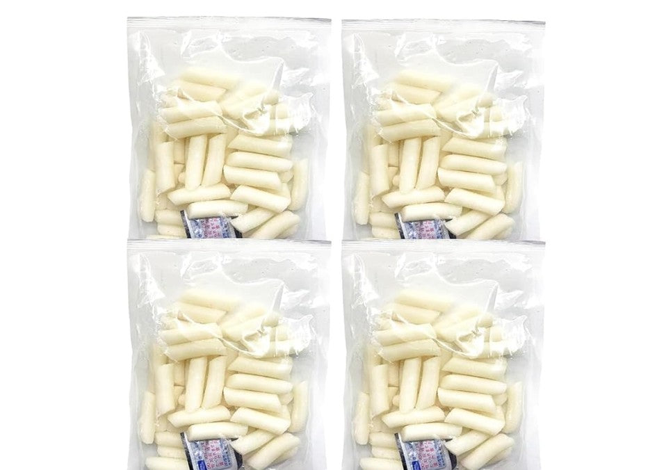 Korean Rice Cake Tteokbokki Topokki 600g | Gluten Free & Vegan Friendly (PACK 1, Stick cake - 4packs x 150g)