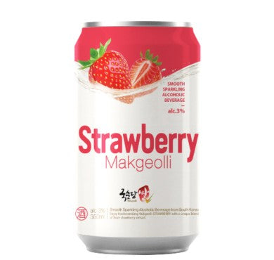 KSD Rice Makgeolli Strawberry, Can(Alc 3%) 350ML