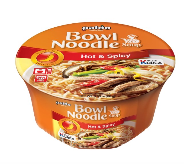 PALDO BOWL NOODLE HOT&SPICY FLAVOR 86G