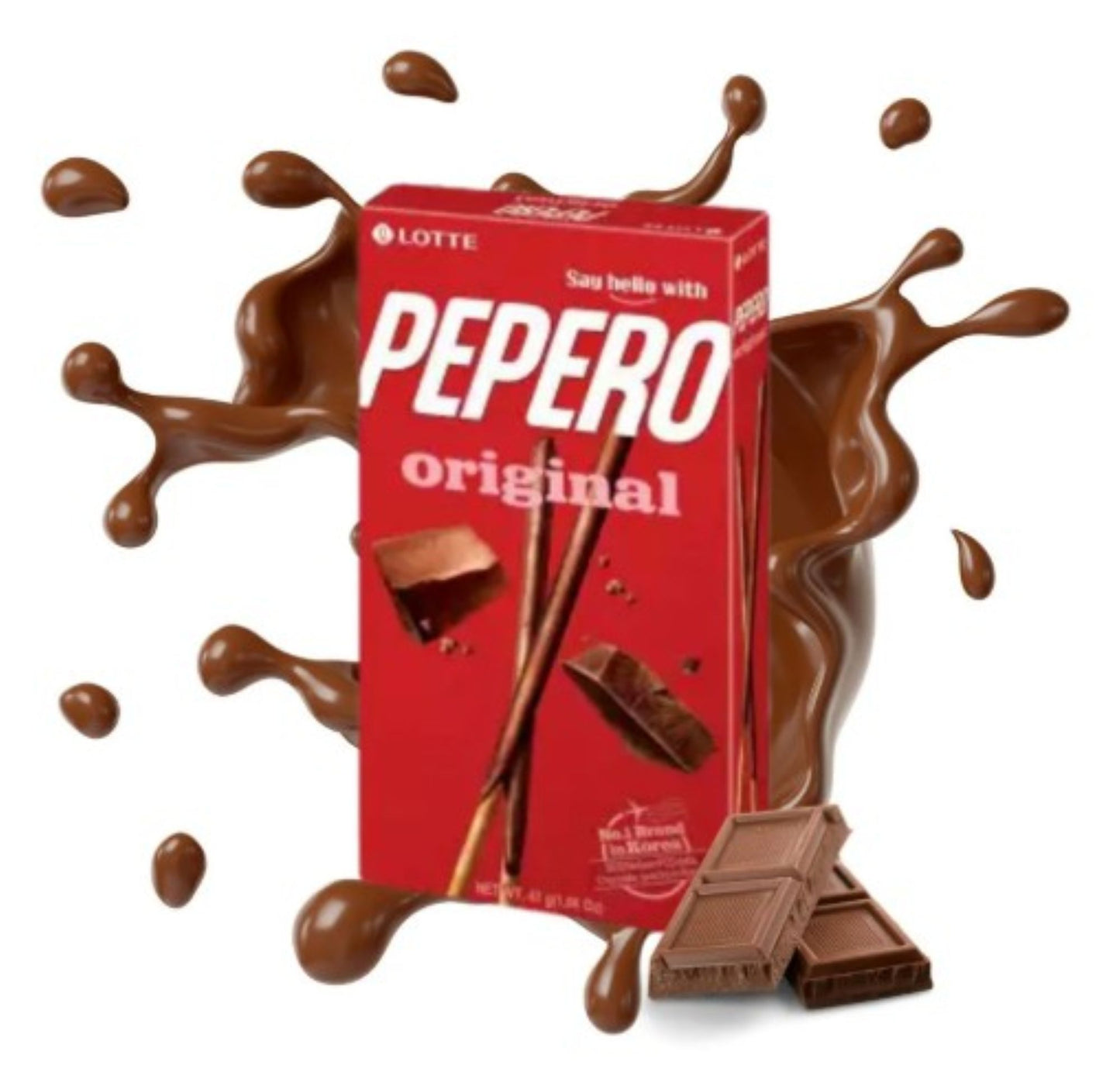 Lotte Pepero Original 47g - Hrskavi štapići sa prelivom od čokolade 47g