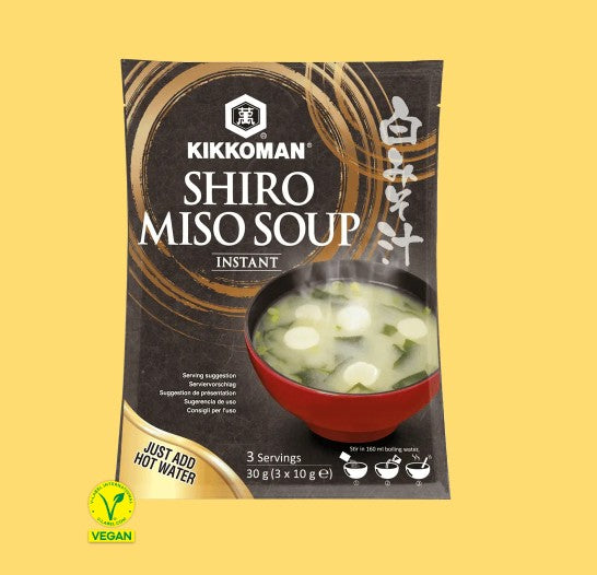 Kikkoman Instant Shiro (white) Miso Soup 30g (3*10g) for 3 servings -Instant supa Svetla Miso 30g