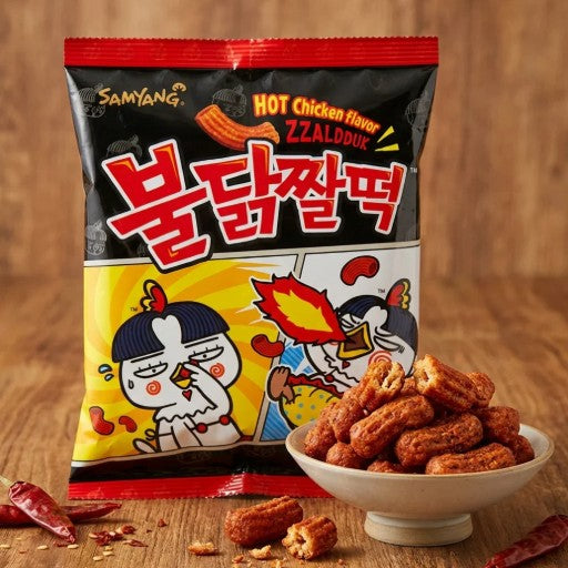 Buldak Spicy Rice Cake Snack 120g - Ljuta grickalica sa ukusom piletine 120g
