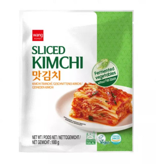 sliced kimchi (fermented vegetables) pouch 100g -Seckani ukiseljeni kiseli kupus začinjen ljutom tucanom paprikom u kesi 100g