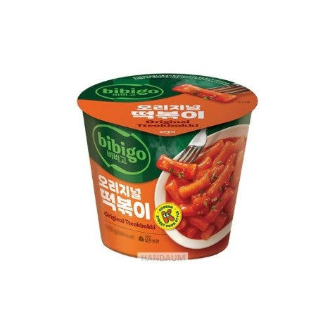 Bibigo Original Tteokbokki Cup 125g - Instant valjkasti pirinčani štapići u ljutom sosu 125g