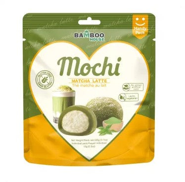 BAMBOO HOUSE Matcha Latte Mochi 180g - Pirinčani kolači sa kremastim punjenjem sa ukusom mača latea 180g