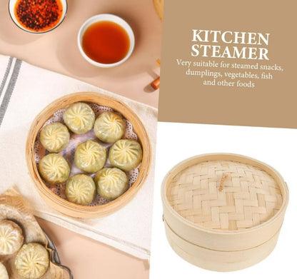 Bamboo Steamer for Dim Sum (15cm) - Posuda od bambusa za kuvanje na pari 15cm