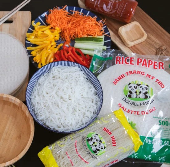 DOUBLE PANDA Rice Paper 22cm For Spring roll 400g
