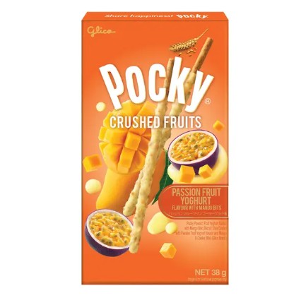GLICO Crushed Mango& Passion Fruit Biscuit Stick 38g