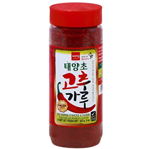 Wang Sun-Dried Red Pepper Powder (Coarse, for Kimchi) PET 227g - Korejska krupno mlevena ljuta paprika za kimči (Wang, 227g)