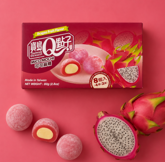 TW Q Mico Mochi Dragon Fruit Flavor 80g